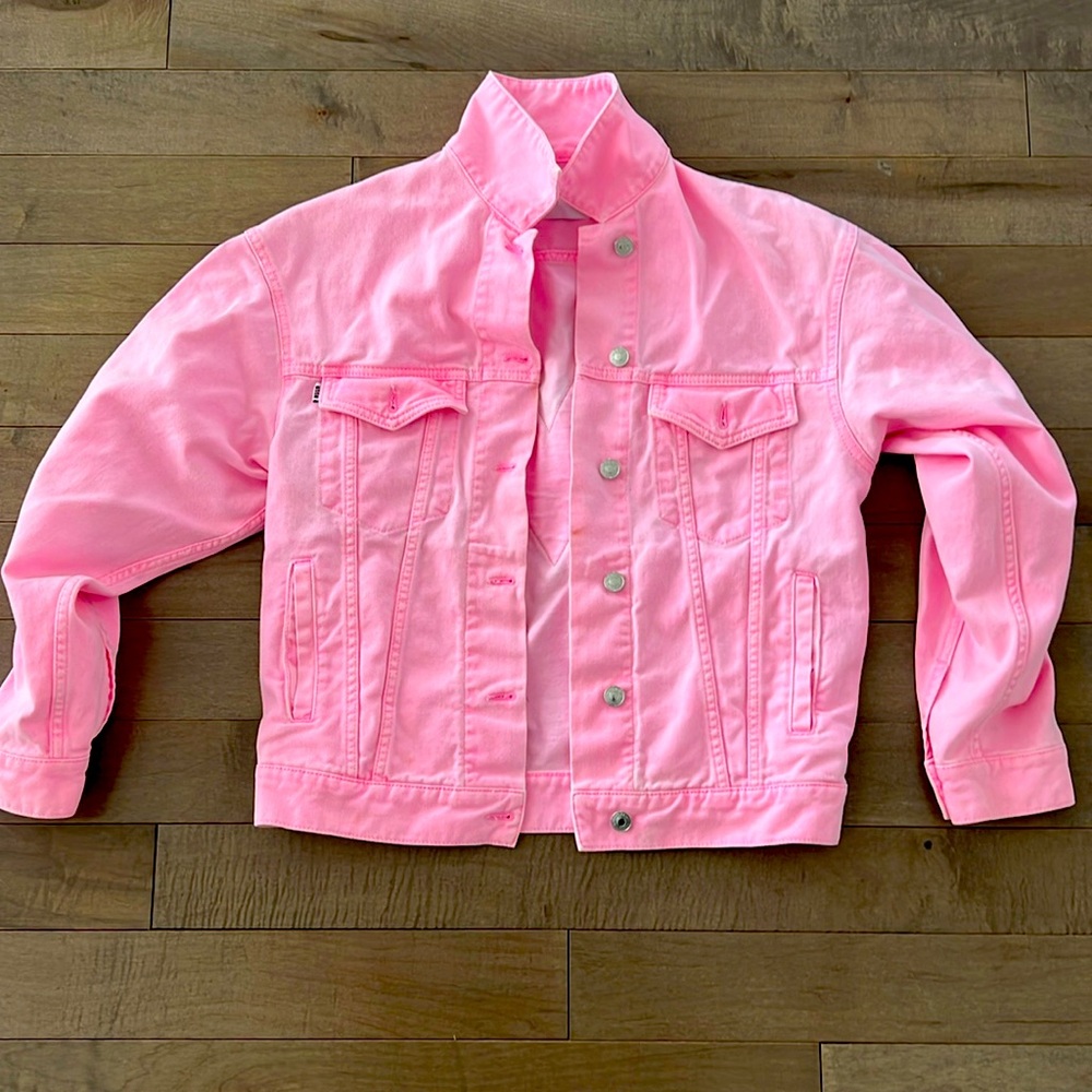 Pink jean jacket